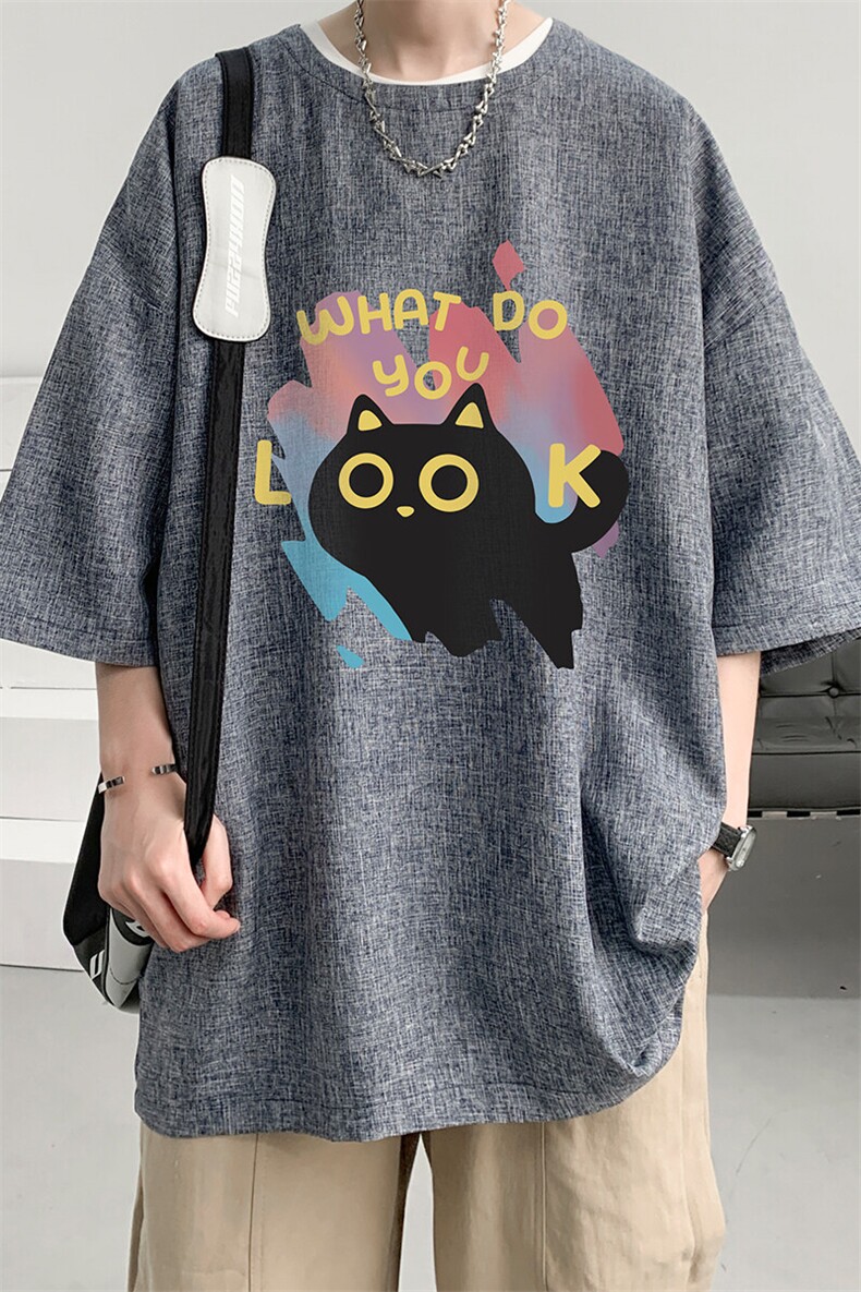 风复古亚麻短袖男棉麻t恤男半袖ZT71454-P35,男装T恤,电商A040