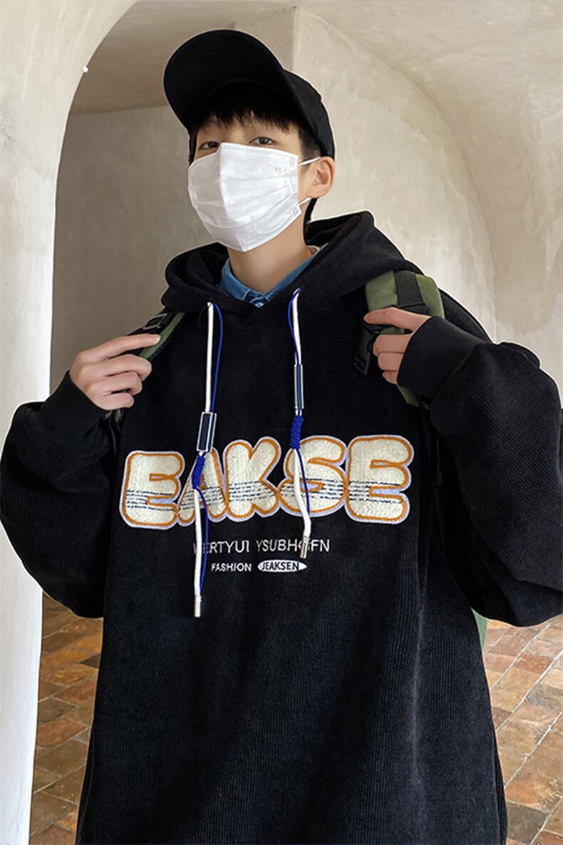 卫衣男春秋潮牌高街上衣宽松学生日系连帽衫外套-JK23105-P65控88,男装卫衣,星座605(原A050)