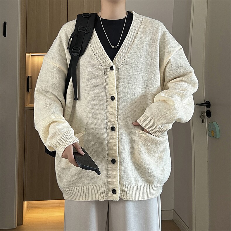 针织开衫男士韩版潮流看宽松百搭帅2024秋冬ins毛衣外套MZ553-P49,男装针织衫/毛衣,星座412-2
