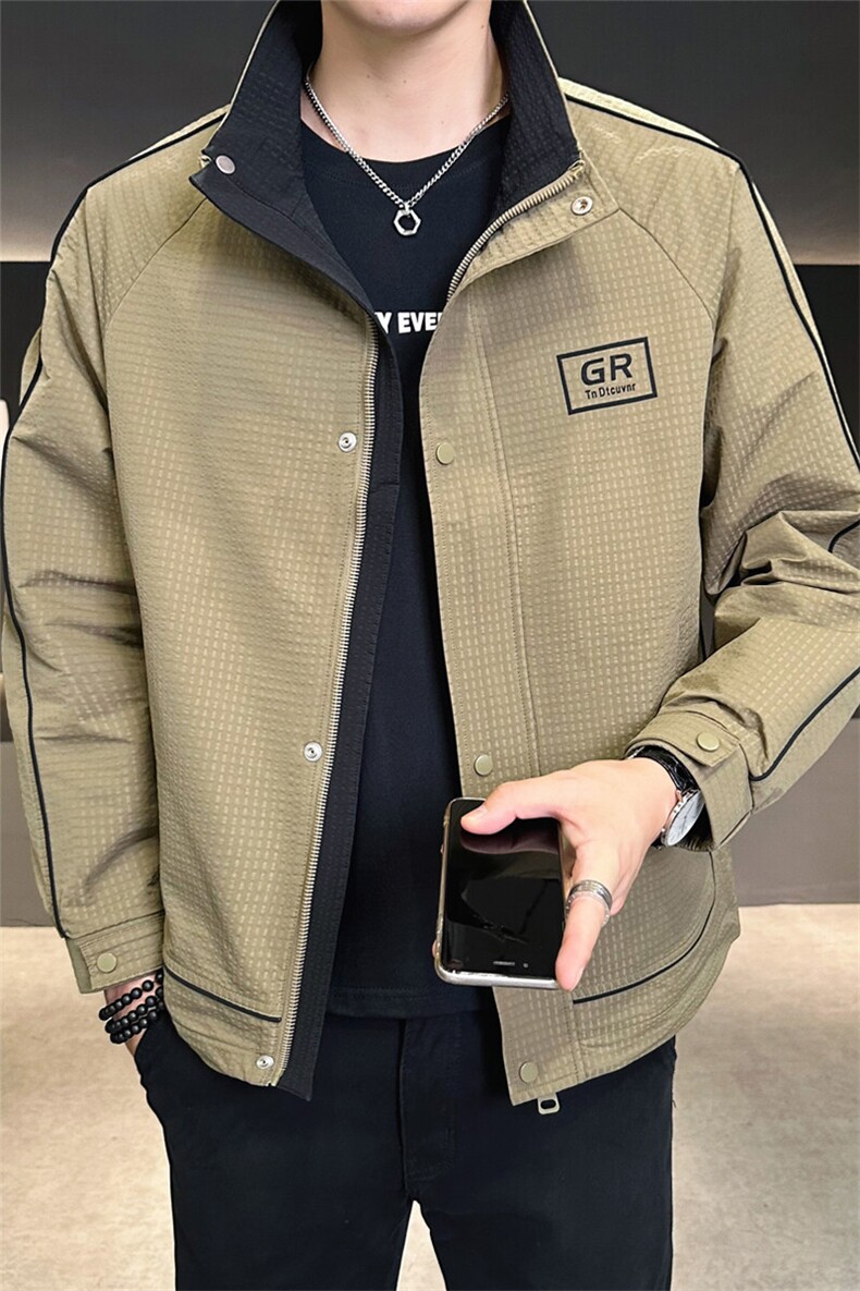 店主风2025秋季款夹克外套男士立领品质秋款C317-J6612-P115,男装夹克,电商C317