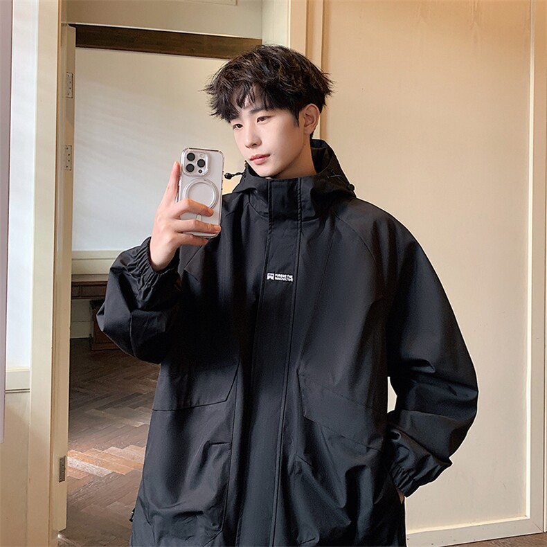 新款现货户外连帽夹克男 冲锋衣外套JK813 -P80图片