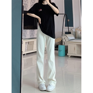 秋季新品美式ins高街hiphop微喇叭水洗牛仔长裤货号K736P60图片