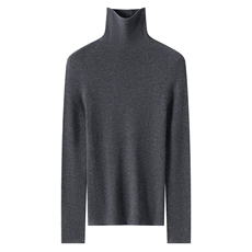 2026年秋季时尚百搭通勤简约休闲高翻领长袖，女装羊绒衫，蚂蚁派对工厂直营店