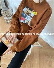 【现货】印花卫衣，女装卫衣/绒衫，F/TU