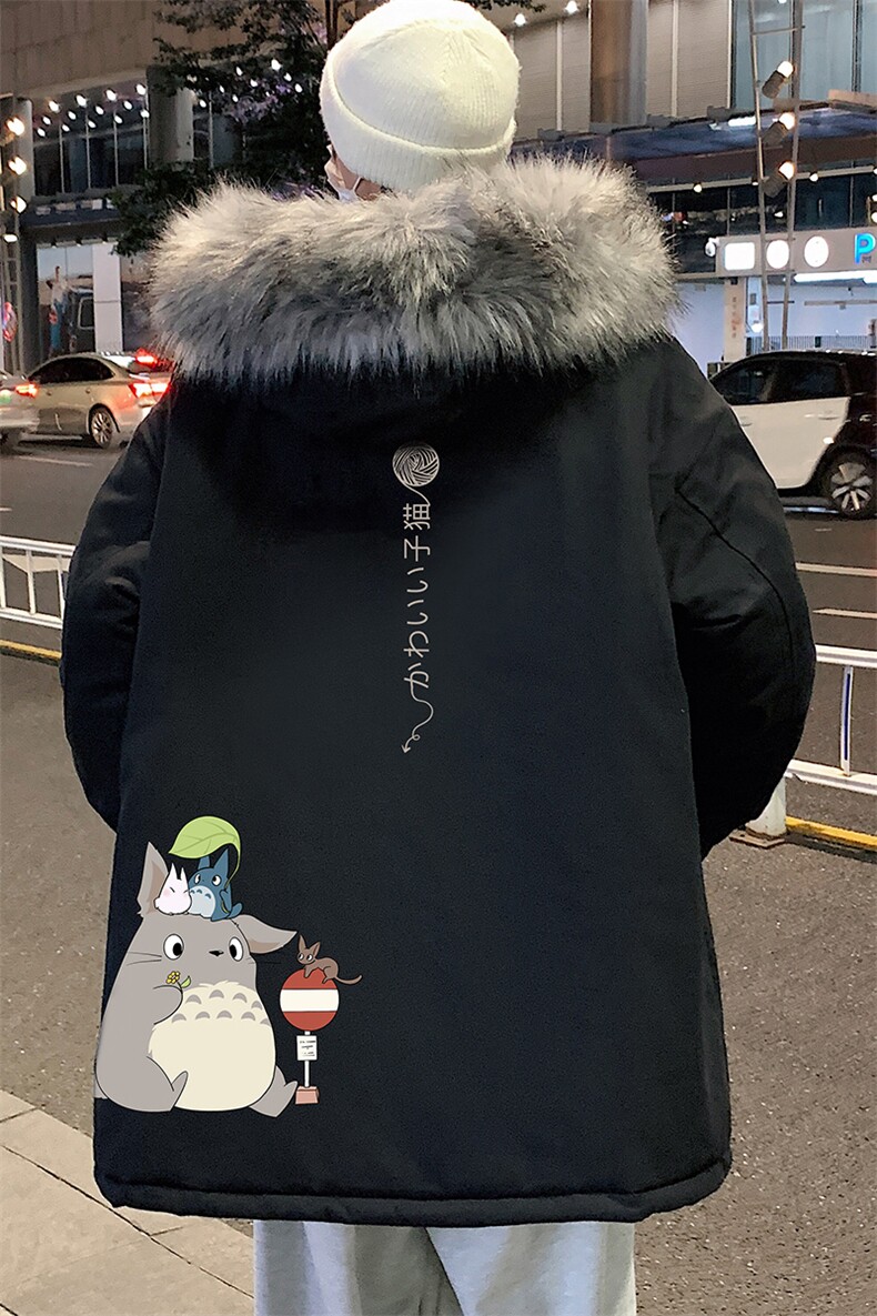 MM48152-P130冬季大毛领棉衣男士大码加厚棉袄男棉服,男装棉衣,电商A040