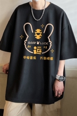 华夫格t恤男短袖男大码五分袖酒店风HT73297-P22，男装T恤，电商A040