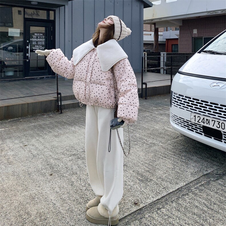 已出货主推韩系甜美粉色原点海军领2C2369010P265K368,女装羽绒服,2C236