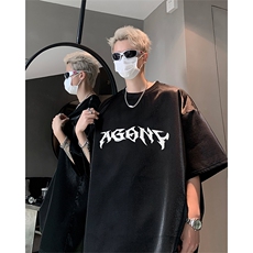男装短袖T恤2025夏季丝光棉印花五分袖体恤XZ514-2-2024102-P58，男装T恤，星座514-2(原B239)