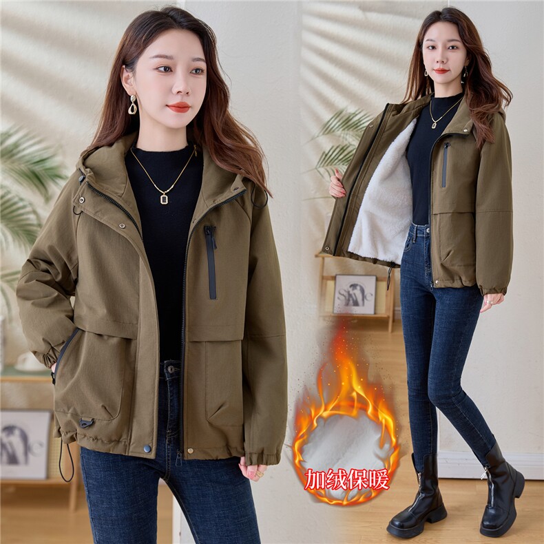 现货！现货！2025冬季新款加绒加厚棉衣外套女棉服，女装棉衣/棉服，以桐