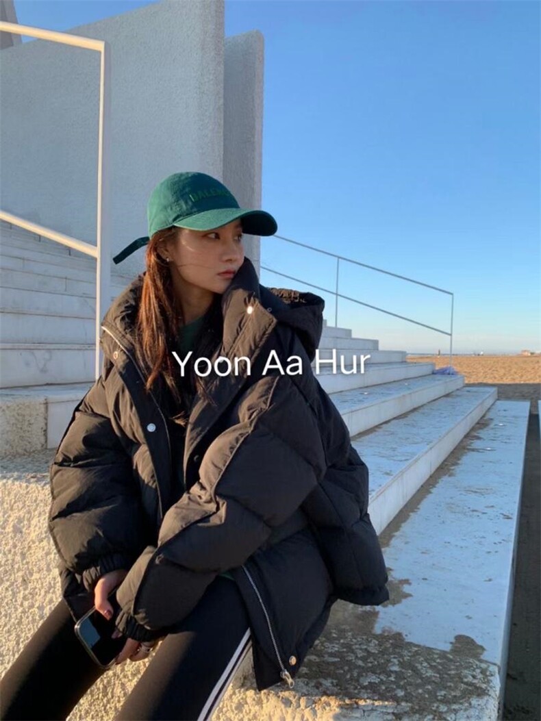 韩版面包服羽绒服，女装羽绒服，玩美