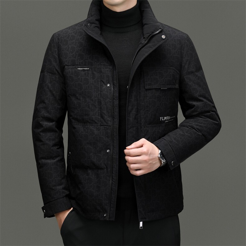 DF23325钱塘2020-2冬季厚款时尚休闲立领中年男士羽绒服P273,男装羽绒服,钱塘207-2