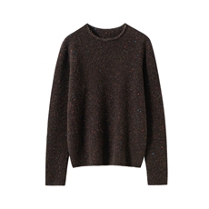 2025年秋季时尚百搭通勤简约休闲女士一线成衣彩点羊绒衫，女装羊绒衫，臻维羊绒