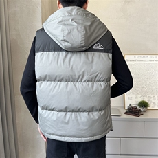 短款连帽羽绒马夹男休闲日系面包服保暖外套马甲背心M06-P125，男装背心/马甲，电商A239