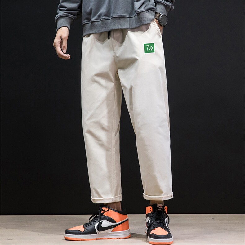 K43058-P25加绒款-P35休闲裤男士大码宽松九分运动裤男裤男直筒,男装休闲裤,电商A040A