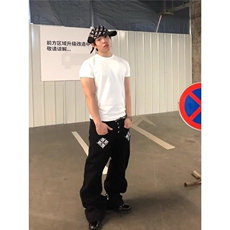 懒新款流行日系百搭牛仔裤ins原宿文艺潮流简约气质时尚NZ3066，男装牛仔裤，星座516A