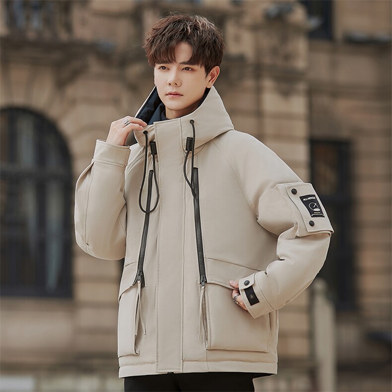 2025新款冬季男士连帽加厚休闲男士羽绒服A415-23033-P385控658，男装羽绒服，电商A355（原A415）