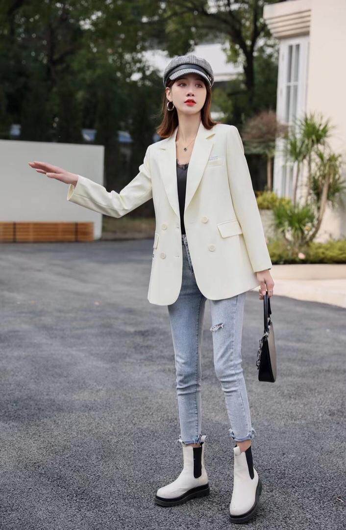 春装新款西装，女装西装，水恋百合