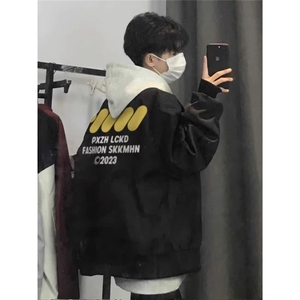 美式加绒夹克棒球服男女秋冬新款高街潮牌情侣外套JNN715-P52图片