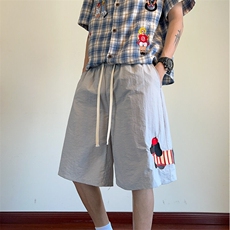 2025夏季新款美式腊肠狗沙滩裤宽松短裤B315-K25756-特p25控48，男装休闲裤，电商B315