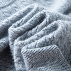 春秋冬男女通用长袖12针麻花领，童装儿童羊绒衫，奥赛羊绒童装