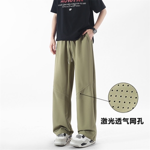 网孔透气冰丝速干宽松显瘦男休闲裤A429-YK198-特P38图片