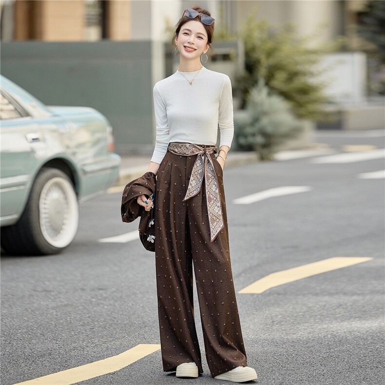 马甲小香风套装裤女2025春季新款减龄搭配一整套气质配丝巾,女装套装/套裙,众宇琦
