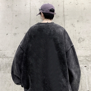 直播品质 500克重磅美式做旧水洗卫衣 H1313-常规特P45-加绒特P55图片