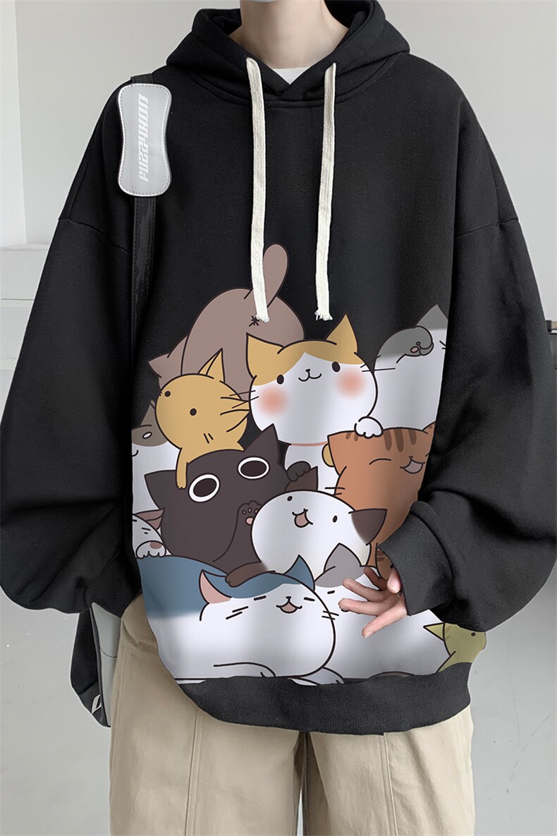 连帽卫衣男大码运动服帽衫外套WY2162-P35加绒款-P40,男装卫衣,电商A040
