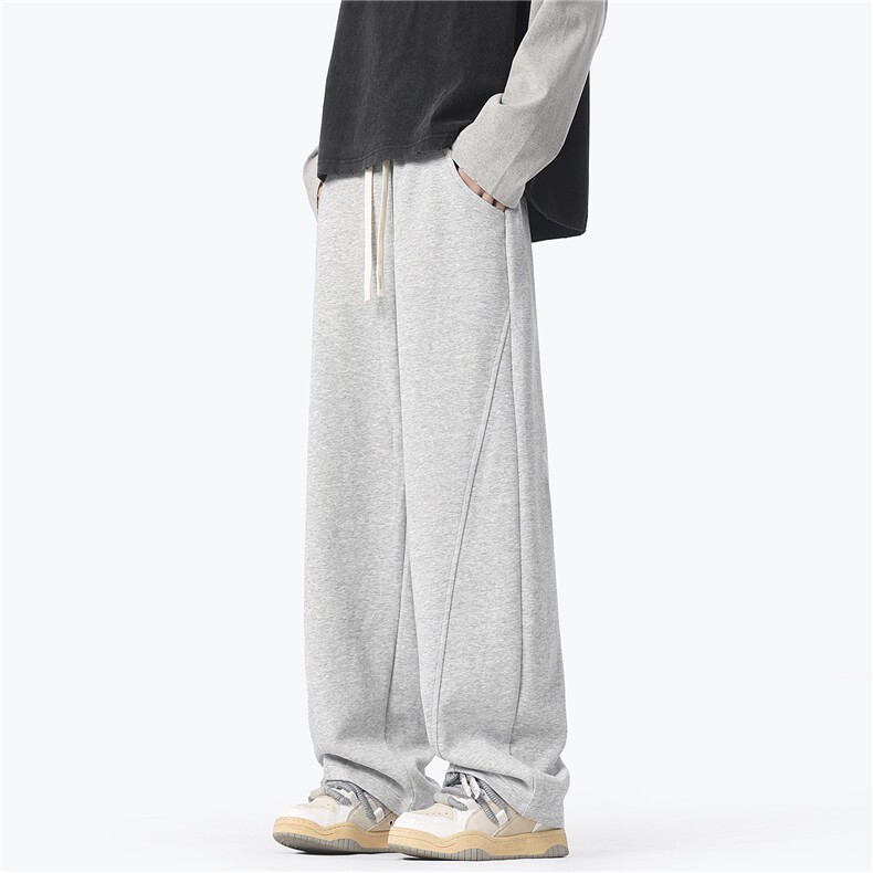 深度库存秋冬重磅中性风卫裤运动裤休闲裤弯刀裤K10013-特P38，男装休闲裤，电商A099