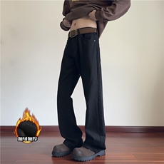 美式高街冬季水洗复古微喇加绒百搭牛仔裤B315-K881JR-p60控78，男装牛仔裤，电商B315