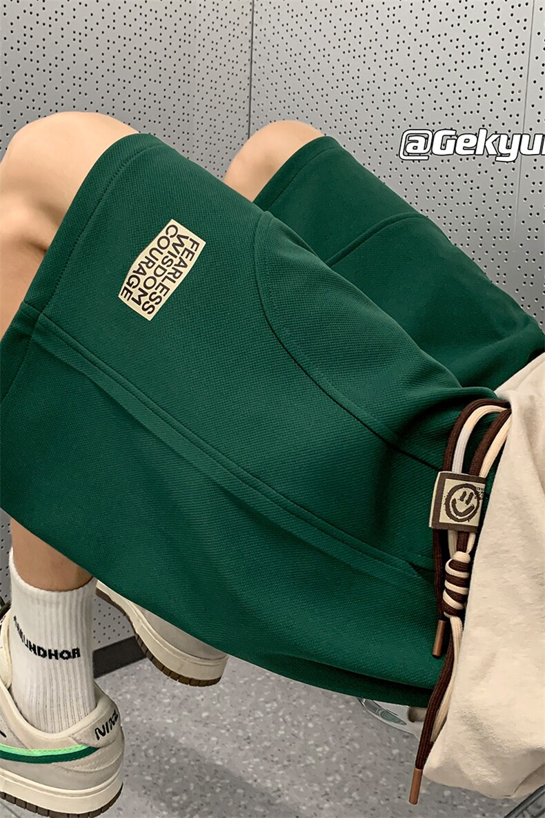 8XL-M抖音品质特大码ins潮流亮色休闲短裤印花五分裤DK1521P35,男装牛仔裤,电商D206-1