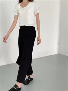 假两件T +设计师款裤子图片
