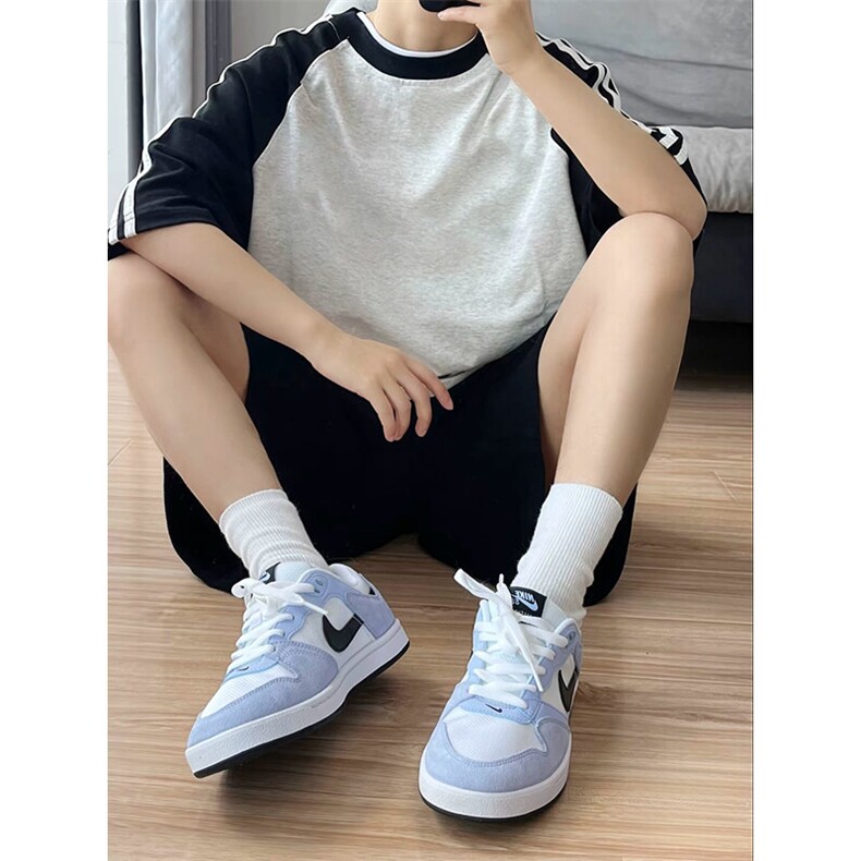 抖音得物品质二开240克宽松纯棉美式潮牌插肩三杠织带短袖T恤,男装T恤,电商A486-1