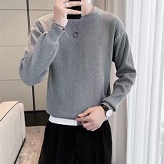 男装春秋季时尚圆领毛衣男士休闲针织衫线衣百搭打底衫S569，男装针织衫/毛衣，星座1116A-2（原606A-1）