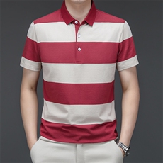 夏季polo衫短袖中年时尚商务休闲翻领半袖宽松男士上衣HMQ360-P63，男装Polo衫，星座1105-3