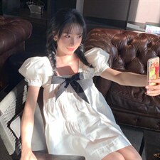 方领蝴蝶结公主裙，其它，喜午