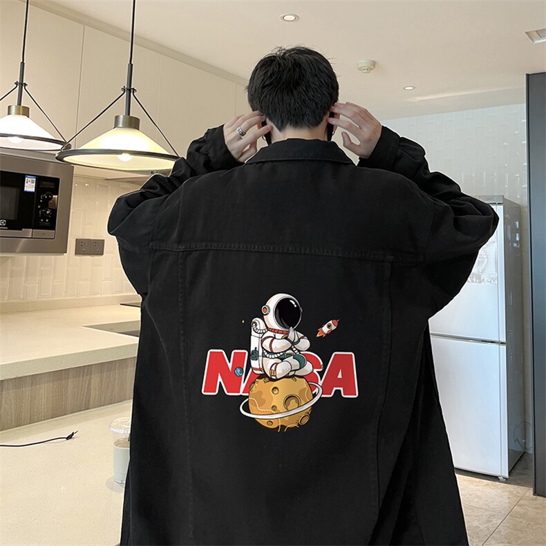 牛仔夹克男大码牛仔外套男茄克NJ77289-P60加绒款-P75,男装夹克,电商A040