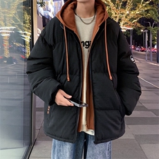 假两件棉服男士2024年新款青少年加厚棉衣服冬装外套M0778-P120，男装棉衣，星座308B-2