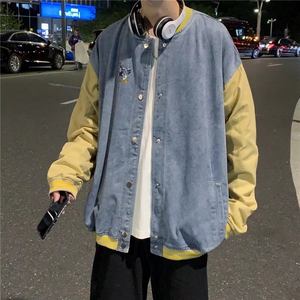 棒球服开衫卫衣男士2024新款宽松外套衣服男生少年线上JK6003/P40图片