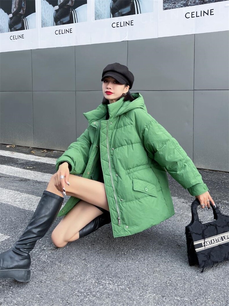 冬季时尚羽绒服，女装羽绒服，阔怡人