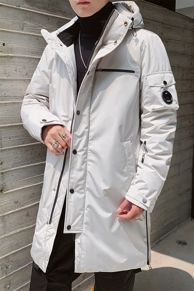 2020冬季新款男士连帽羽绒服潮流中长款时尚保暖外套DS581T,男装羽绒服,电商A102