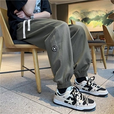 男装休闲裤美式复古纯棉潮牌工装裤高街束脚裤男长GK200-P35，男装休闲裤，星座1109-3
