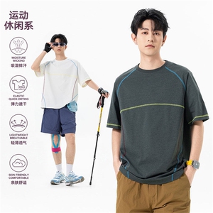 2026夏季新款迪桑棉哈苏线透气短袖T恤男DT6205特P22建议零售价48