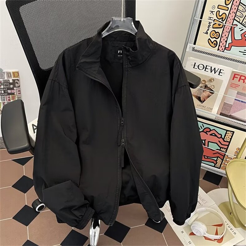 复古飞行员夹克男潮牌街头宽松百搭休闲情侣棒球服2166P60,男装夹克,星座410-2