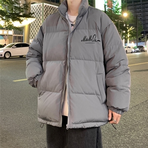 港风新款冬季时尚百搭潮流复古立领加厚棉服外套MY62064P85控118图片