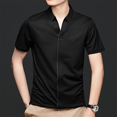 M50042男士2023年夏季新款百搭T恤短袖商务休闲体恤P145，男装T恤，电商B360