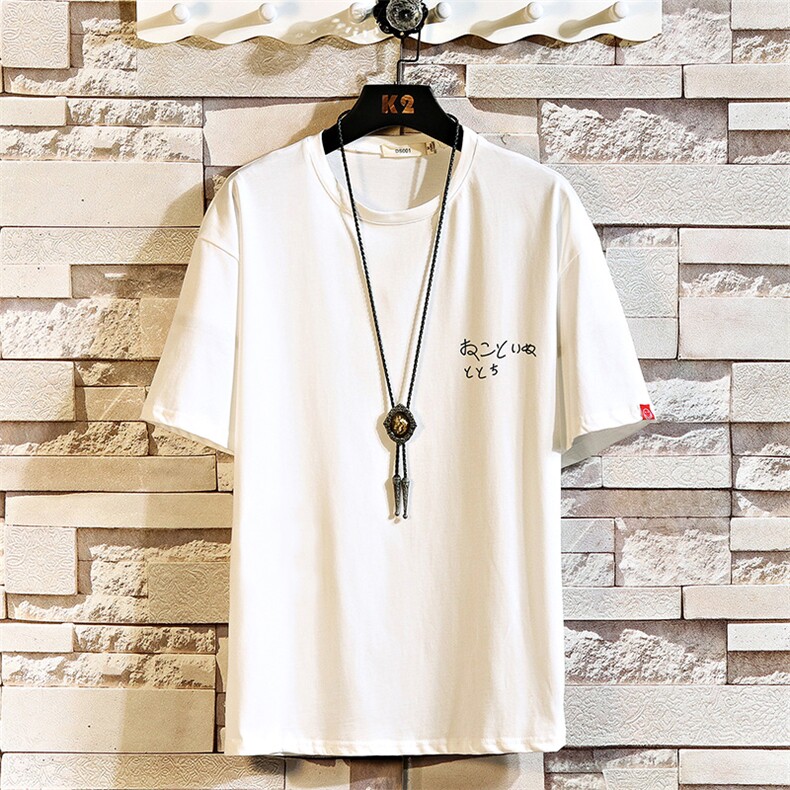2021夏季新白砖墙日系大码男已注册卡通印花短袖T恤T1079-P25,男装T恤,电商A001