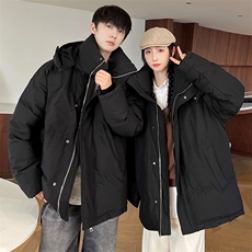 羽绒服男冬季新款港风连帽白鸭绒情侣外套YR922-P160(控价208元，男装羽绒服，星座214-3