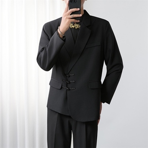 新中式盘扣西装外套风中山订婚新郎结婚礼服休闲西服W6827-P61图片