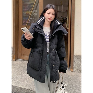 1506-1/MR24041/P209冬季新款宽松立领男女款百搭羽绒服潮款情侣图片